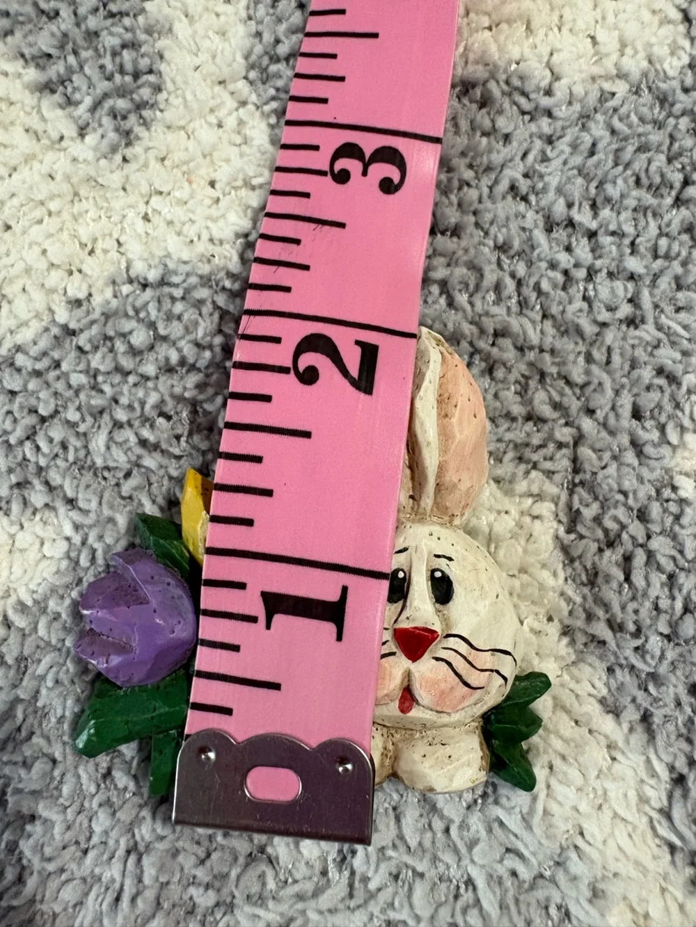 Vintage Easter Bunny with Tulips Midwest of Canon Falls by Eddie Walker Brooch